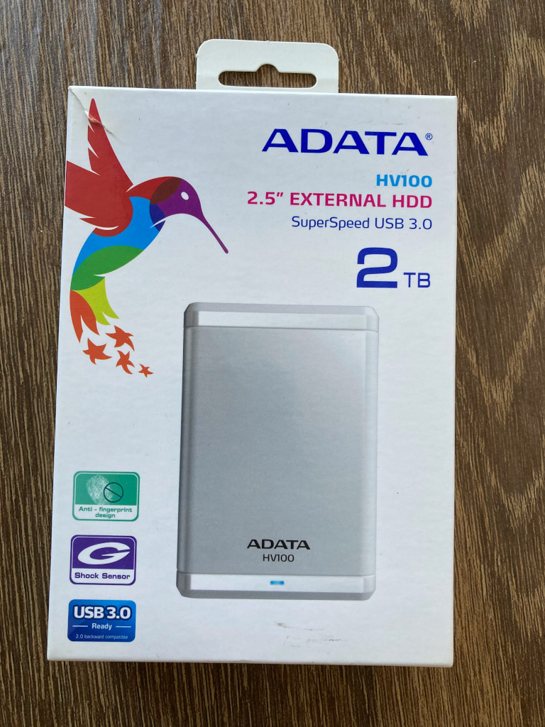 Disco de almacenamiento externo Adata de 2 Terabytes